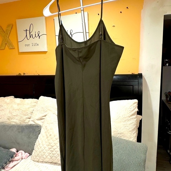 Nanette Lepore Olive‎ Green Slip Dress - Picture 3 of 5